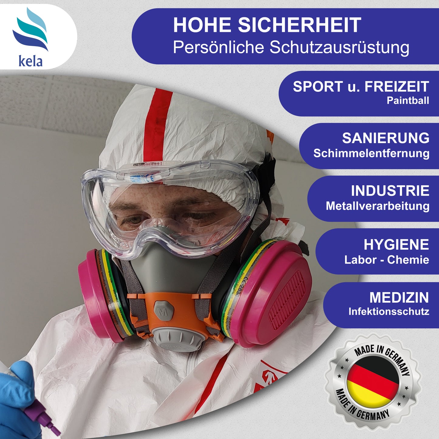 ACT full-vision safety goggles