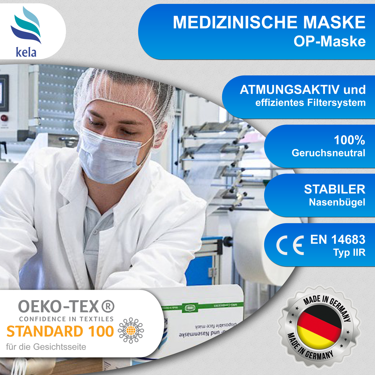 Medical surgical masks blue