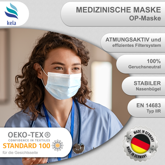 Medizinische OP-Masken Weiß