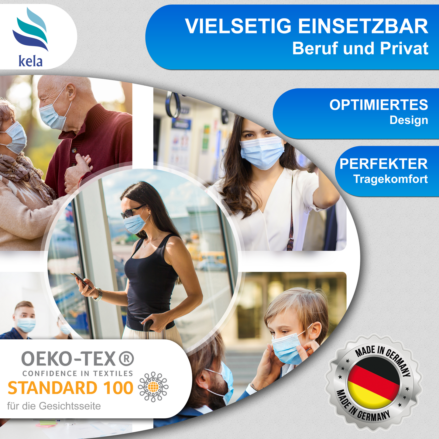 Medical surgical masks blue