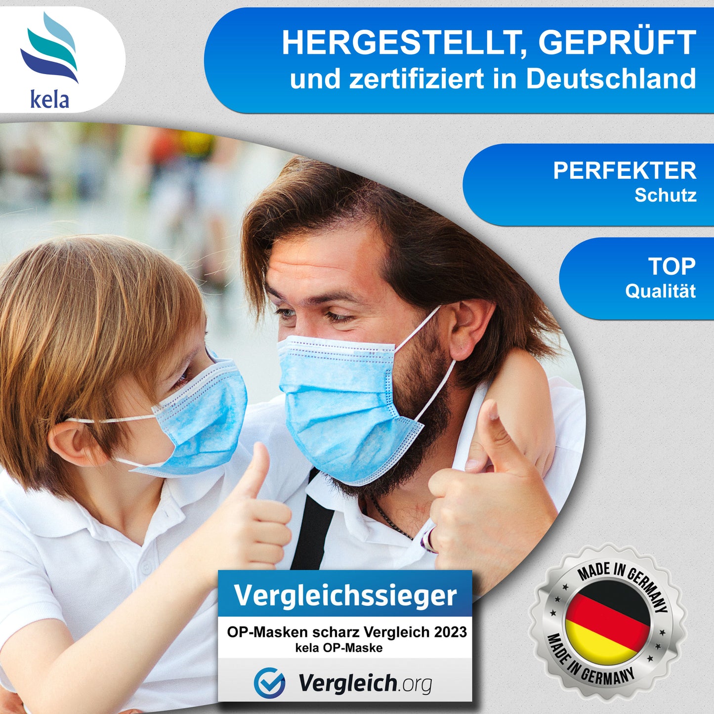 Medical surgical masks blue