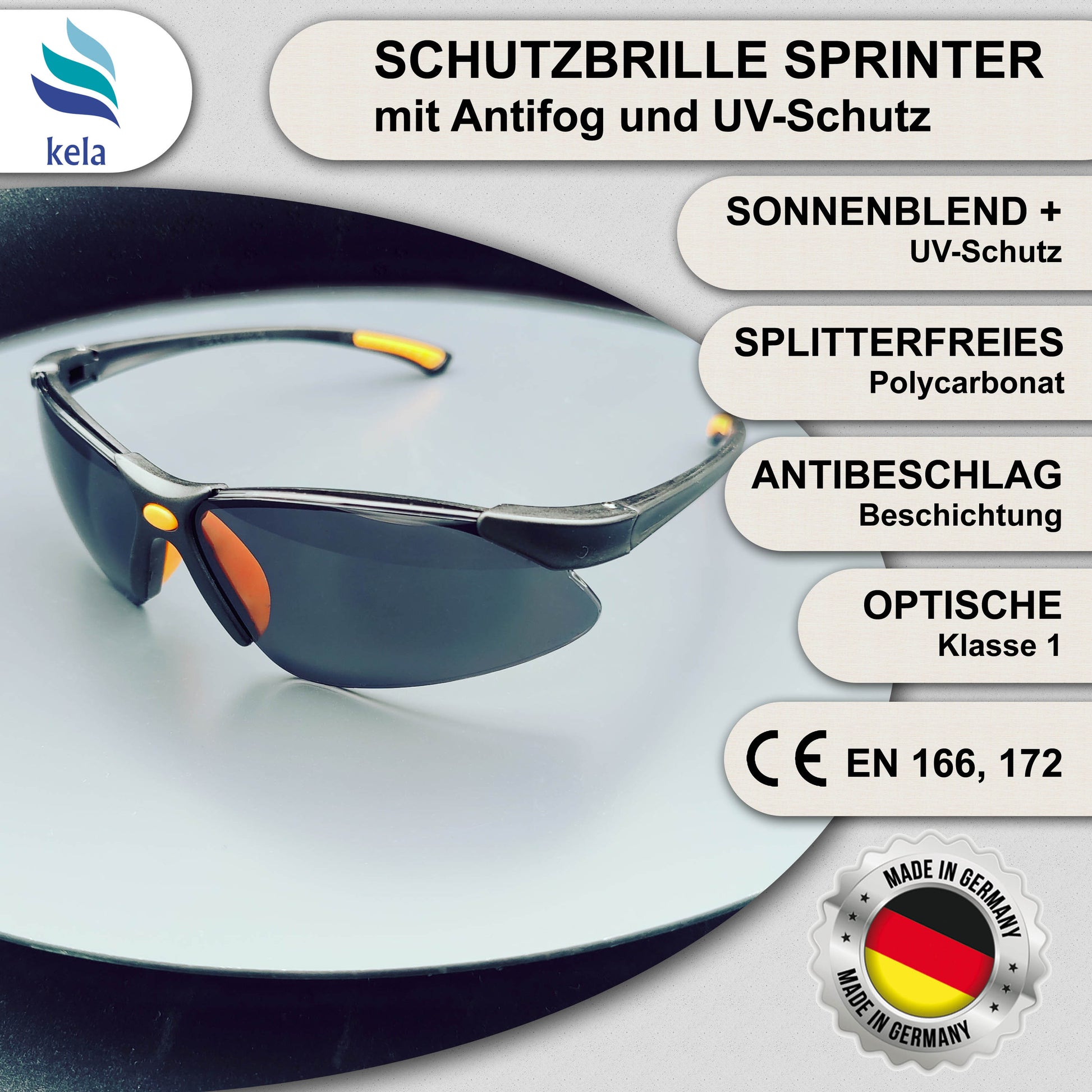 goggle schutz SPRINTER safety goggles – Kela Schutzartikel