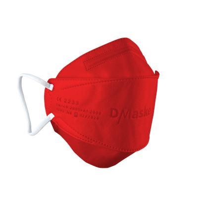 FFP2 respirator mask red