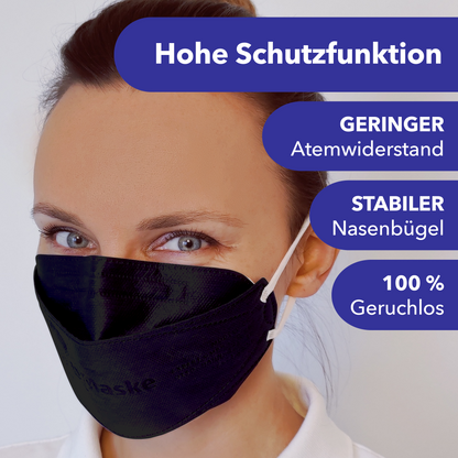 FFP2 respirator mask black