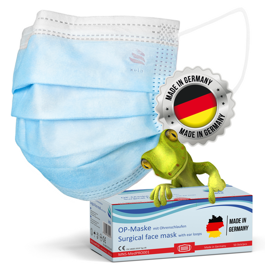 Medizinische OP-Masken Blau
