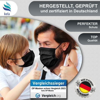 Medical surgical masks black